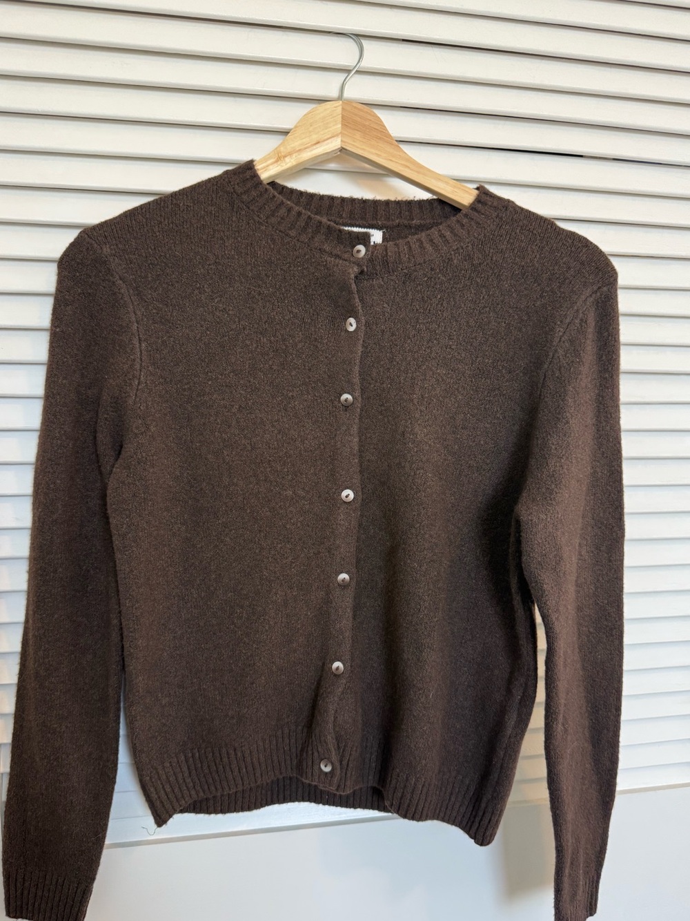 Kimchi Blue Dark Brown Button-Front Cardigan